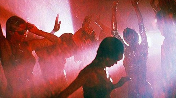 Source- After news of the Blood Rave in Amsterdam swept across social media a few weeks ago, news of an identically inclined blood rave will take place during New York’s Comic Con, featuring electronic music pioneers The Crystal Method as headliners, as well as featuring Pictureplane, The Dance Cartel, A Place Both Wonderful And Strange, and DJ Choyce Hacks.     The party will also include sword fighting, cosplay actors, a chill-out room based on the hyper-modern apartment of Blade villain Deacon Frost, and several secret guests. Since this is America, fake blood will be used – a proprietary combination that Thump was able to try out first hand last Friday at a press preview. The party is being put on by BBQ Films, who specialize in “transforming iconic movie scenes into immersive parties.” They’ve recreated the going-out-of-business party from Empire Records, and this latest venture is sure to match expectations. If you’d like to attend, tickets are available here. Blade Rave will take place on October 9, 2015 at New York’s Terminal 5. THUMP readers get reduced-cost tickets with the discount code “IMMERSIVECINEMA”.