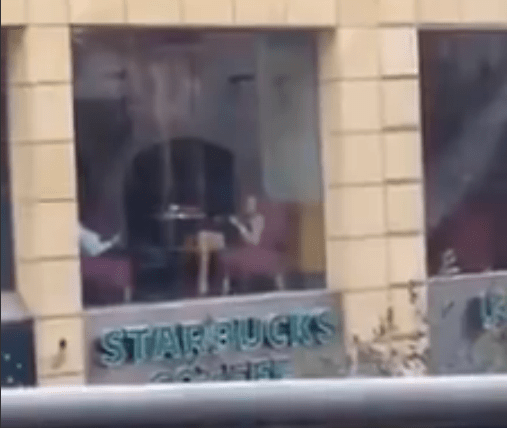 Woman caught masturbating in a coffee shop - Her boyfriend was filming her masturbating... thought that the table would cover his phone and nobody would catch them LOL. Read more at http://www.liveleak.com/view?i=eb0_1441745340#eUfwhFVwz2JATU9D.99