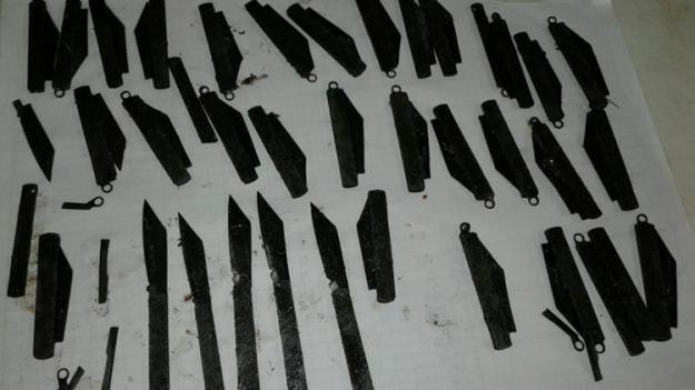 When a patient shows up at a hospital with severe abdominal pain and ultrasound reveals a mass in his stomach, it's only logical to think first of a tumor, perhaps cancer. And that's just what surgeons at Amritsar Corporate Hospital in India at first assumed, according to a hospital news release. But then they put a camera down his stomach Friday "and saw a very different kind of thing," Jatinder Malholtra, the chief surgeon, told The Washington Post. So different was it -- they had never seen such a sight -- that they did a CT scan to confirm what they saw, as it simply defied belief. And they found not just one of these things but many of them. The things were knives, pocket knives, each about seven inches long. "In 20 years, I've never seen such a patient," Malholtra said in an interview. "I was amazed.""We asked the patient whether he had consumed these knives in a few days or a few months," said Malholtra. "He said he had taken 28 in number in the last two months." The scan did indeed show 28 knives inside. A team of five surgeons opened him up. They found exactly 28 knives, just like the man said. But while some of the knives were folded up, some were not. Their blades exposed, the man was bleeding profusely, said Malholtra. He could not have survived much longer, he added. The surgeons carefully removed each of the 28. But "we were not satisfied," Malholtra said. Perhaps the man, a 42-year-old police officer, had miscalculated. Perhaps his appetite for knives was greater than even he knew. Perhaps he had lost count. After all, a man who eats knives is not normal, perhaps not of sound mind, never mind his body.They did another scan in the operating theater and sure enough, found another 12, bringing the total to 40. They too were extracted. Why would a man swallow any knives, let alone 40? "This was the big question," said Malholtra. "But the answer was very erratic." The man simply said "'I have made my mind to take the knives. I don't know why. Impulse.' They were taken on impulse only." Did the man have a mental problem? That "seems to be," said Malholtra. But otherwise "he's very much a normal man." In fact, there is a condition called Pica, once described in the Journal of the American Board of Medicine, as "common, but commonly missed." Pica, said the article, "is the compulsive eating of nonnutritive substances and can have serious medical implications. Although it has been described since antiquity, there has been no single agreed-upon explanation of the cause of such behavior."